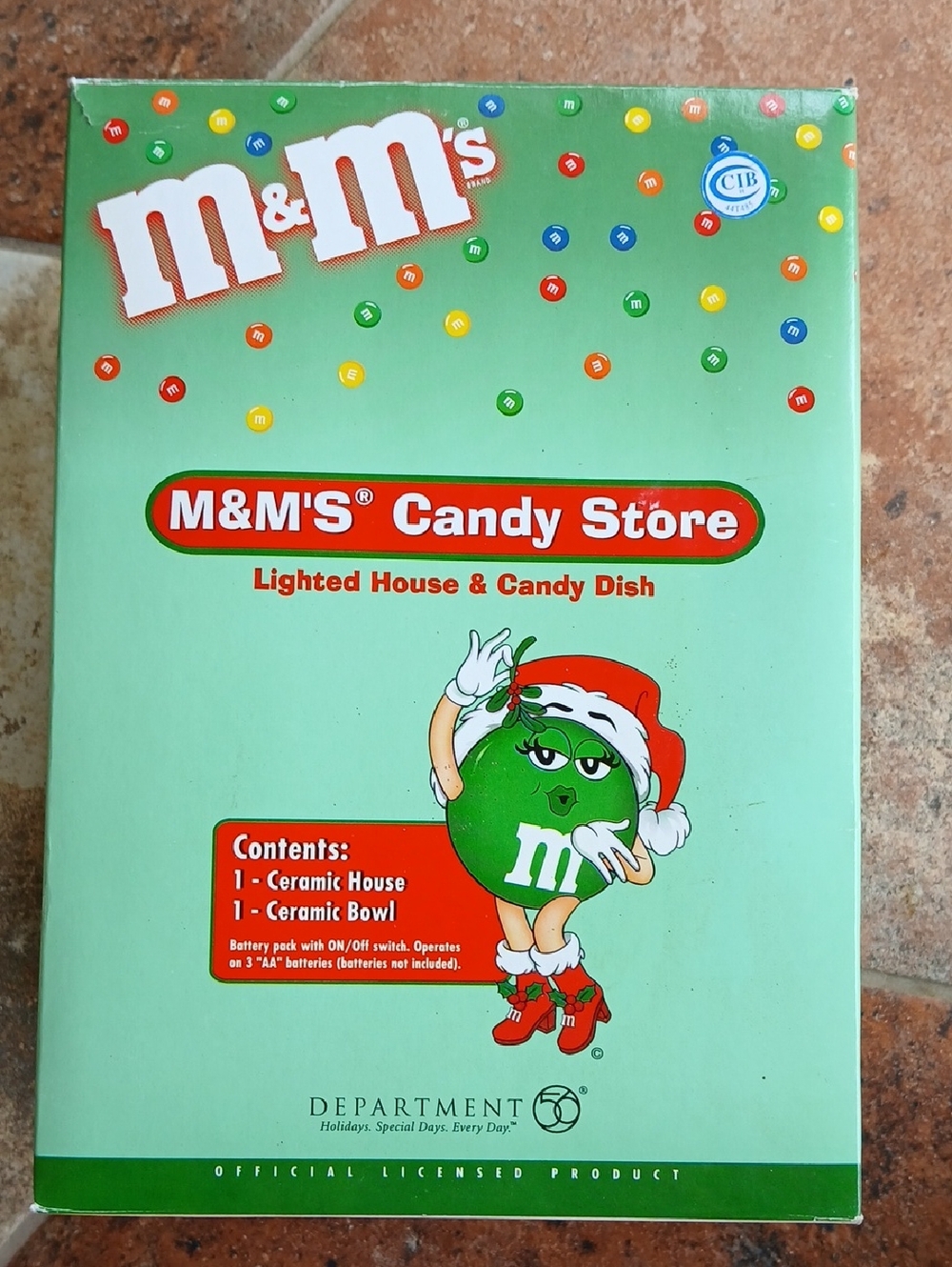 M&M'S Green Character Lighted House & Candy Dish